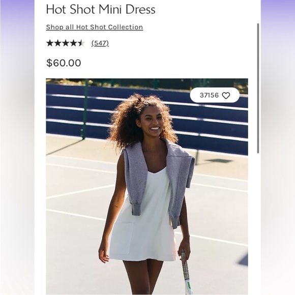 Free People NWOT Hot Shot Mini Dress with Shorts in White - Picture 11 of 12